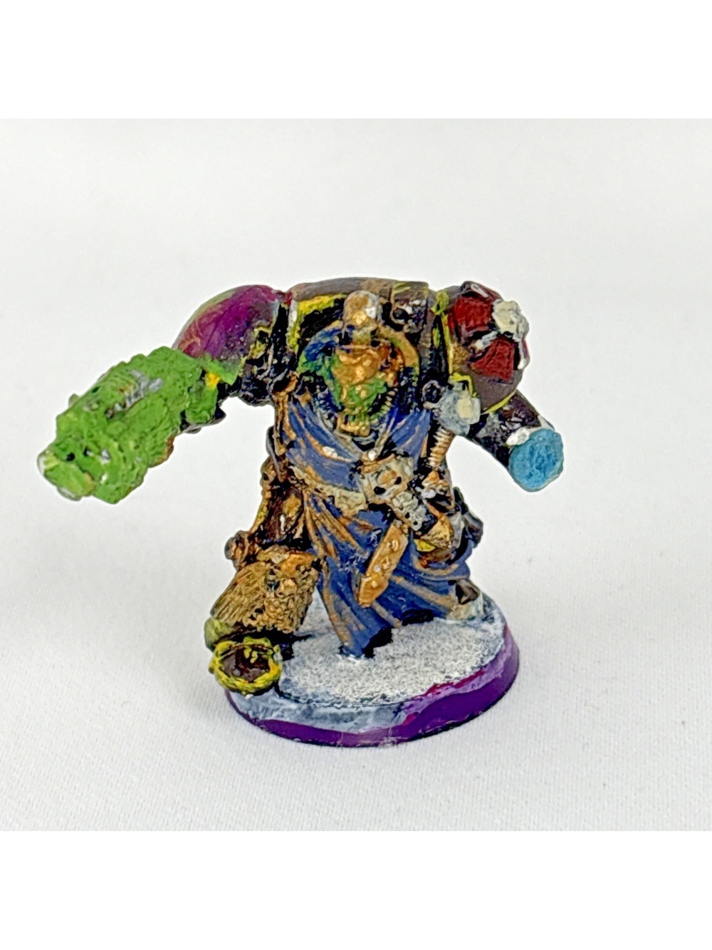 Warhammer 40K Terminator Captain Metal Space Marines Painted Incomplete